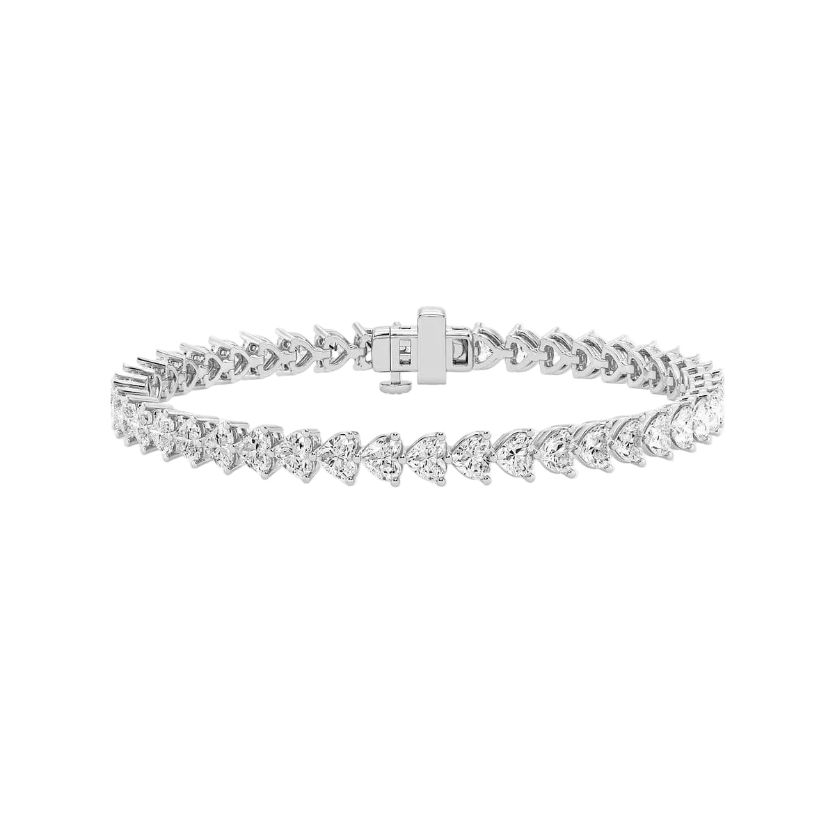 14ct White Gold Tennis Bracelet