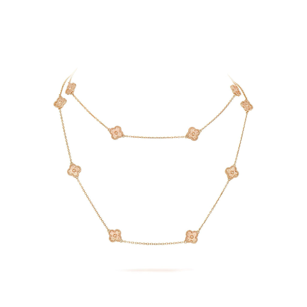 14ct Clover Charm Necklace/Mini