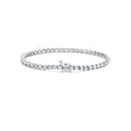 14ct White Gold Tennis Bracelet