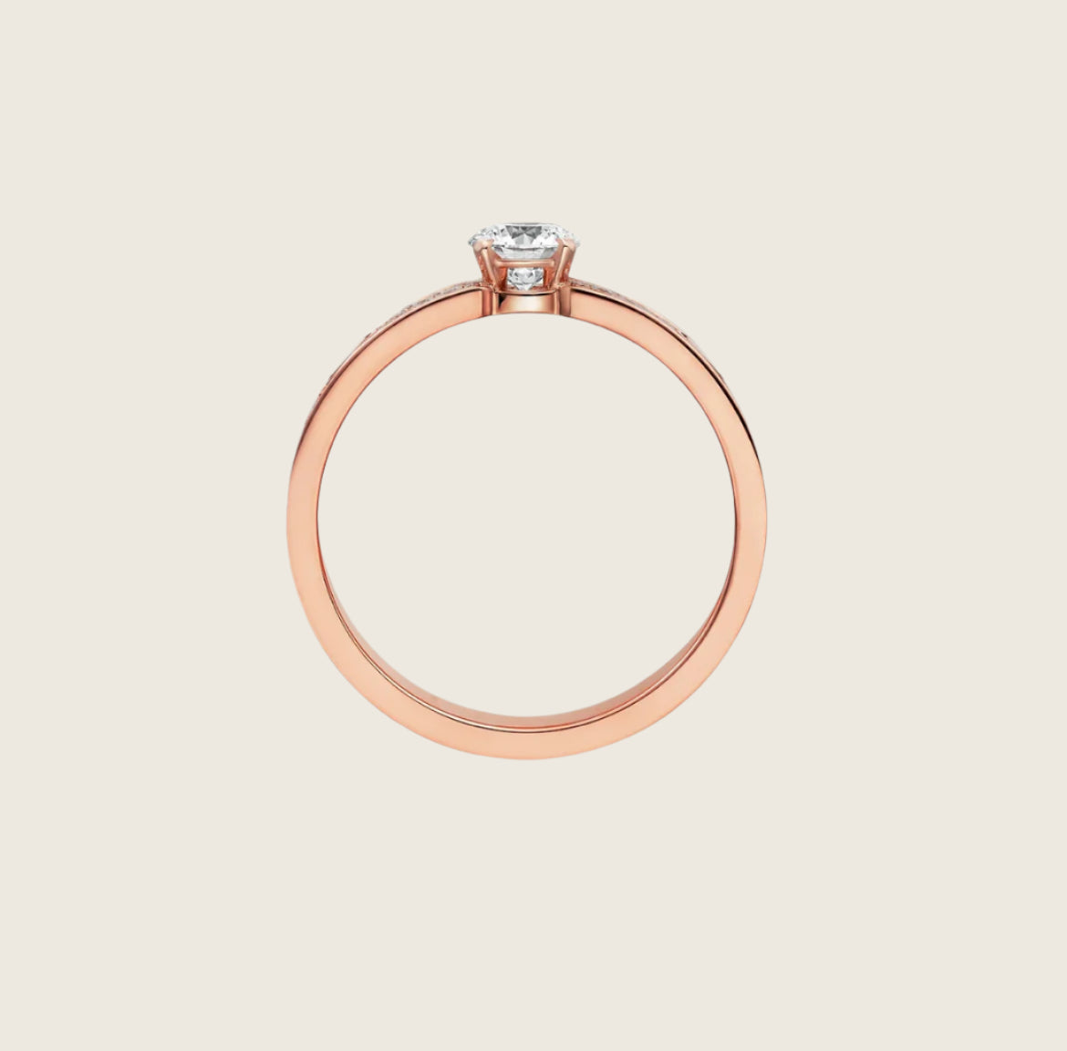 14k Rose Gold Love Ring