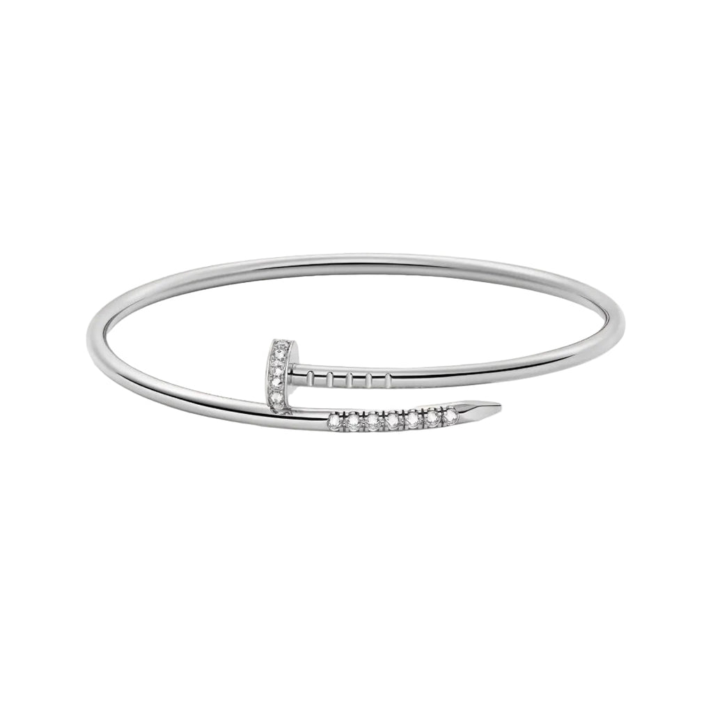 14ct White Gold Nail Bracelet/Small