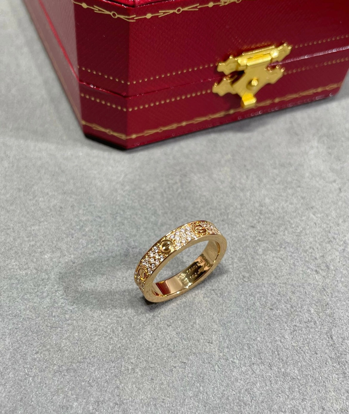 14k Rose Gold Love Ring