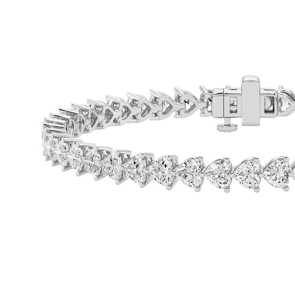 14ct White Gold Tennis Bracelet