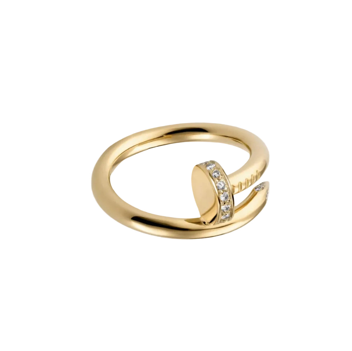 14k Yellow Gold Nail Ring/Medium