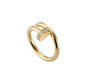 14k Yellow Gold Nail Ring/Medium
