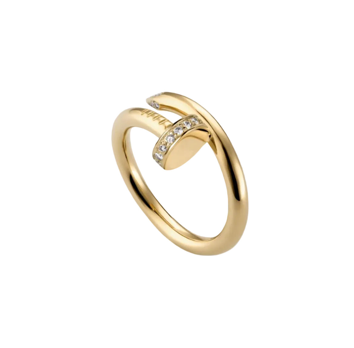 14k Yellow Gold Nail Ring/Medium