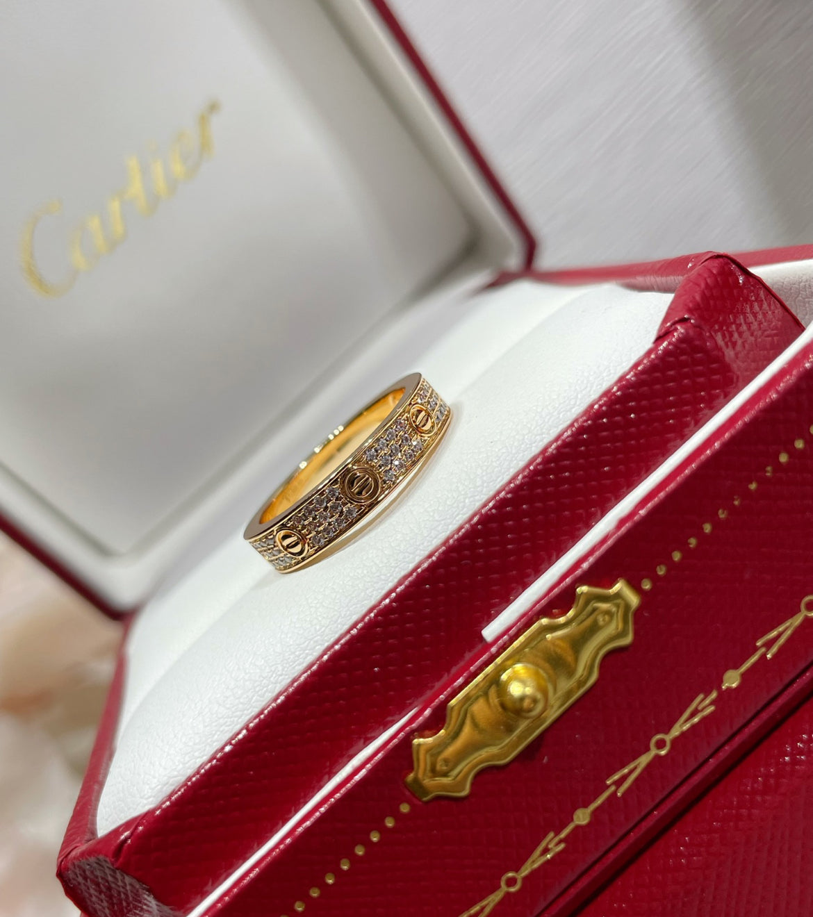 14k Rose Gold Love Ring