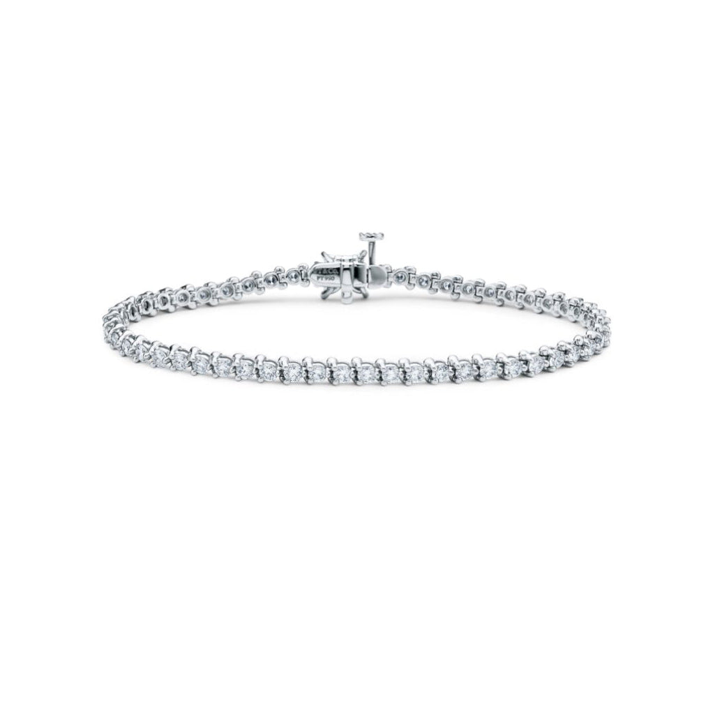 14ct White Gold Tennis Bracelet/Small