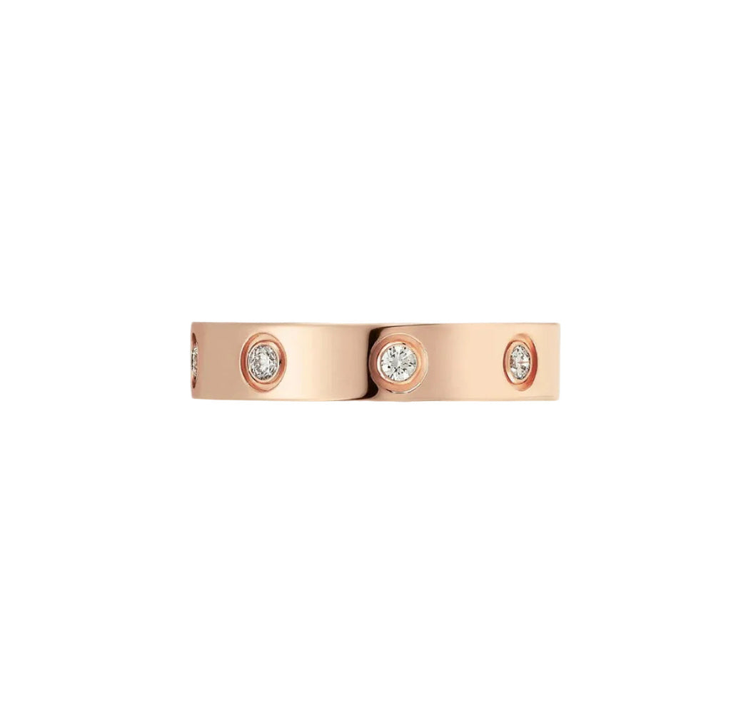 14k Rose Gold Love Ring/Medium