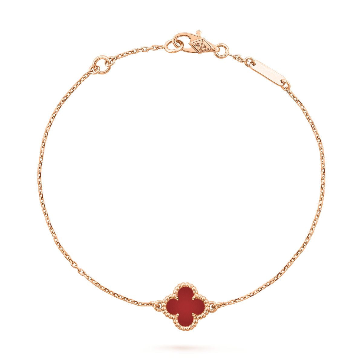 14ct Clover Charm Chain Bracelet