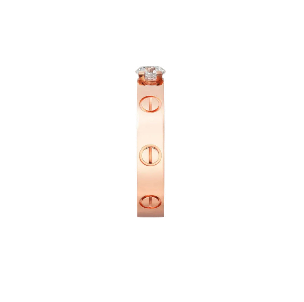 14k Rose Gold Love Ring