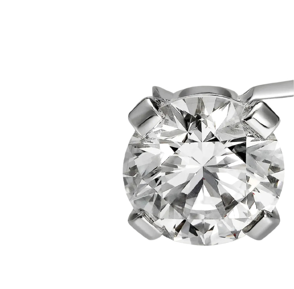 14k White Gold Love Ring