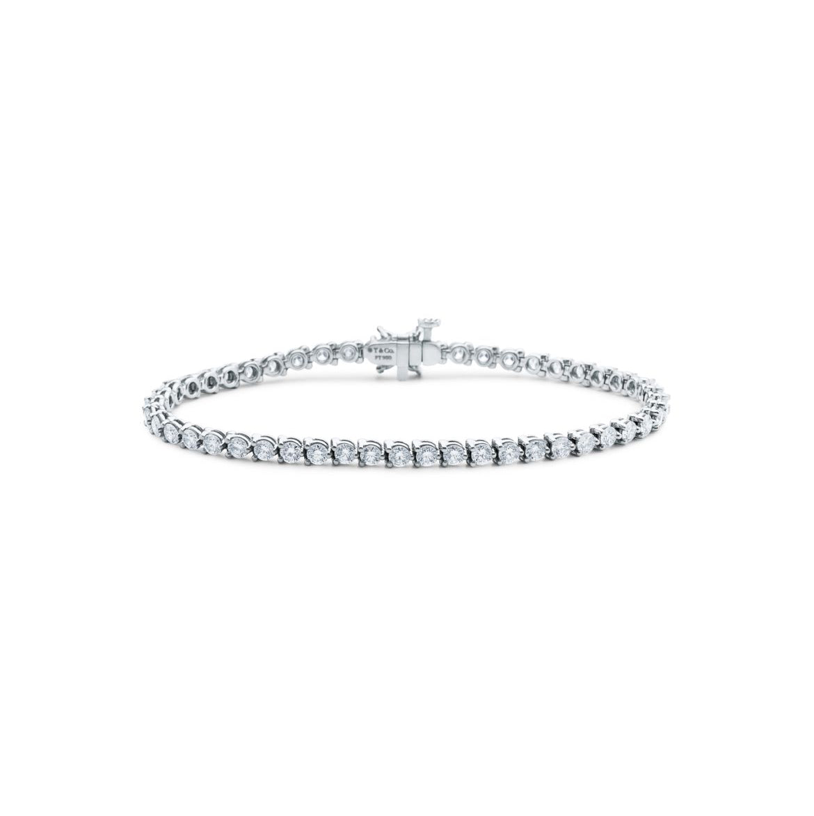 14ct White Gold Tennis Bracelet
