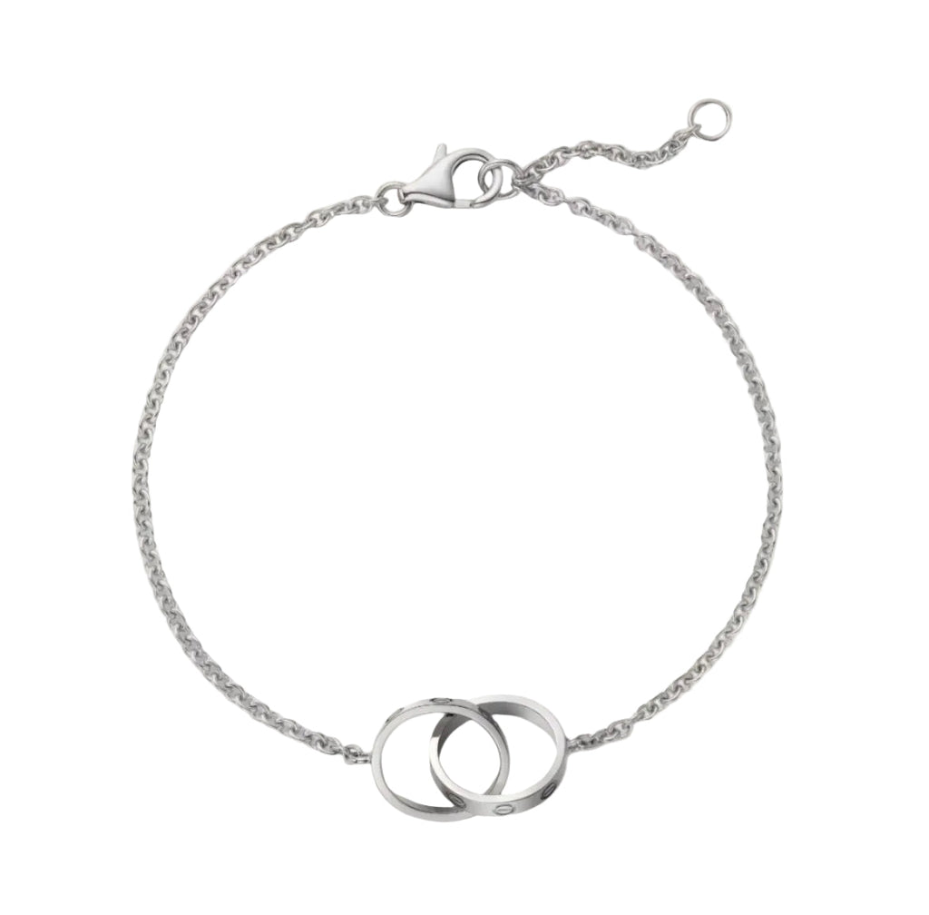 14k White Gold Love Bracelet