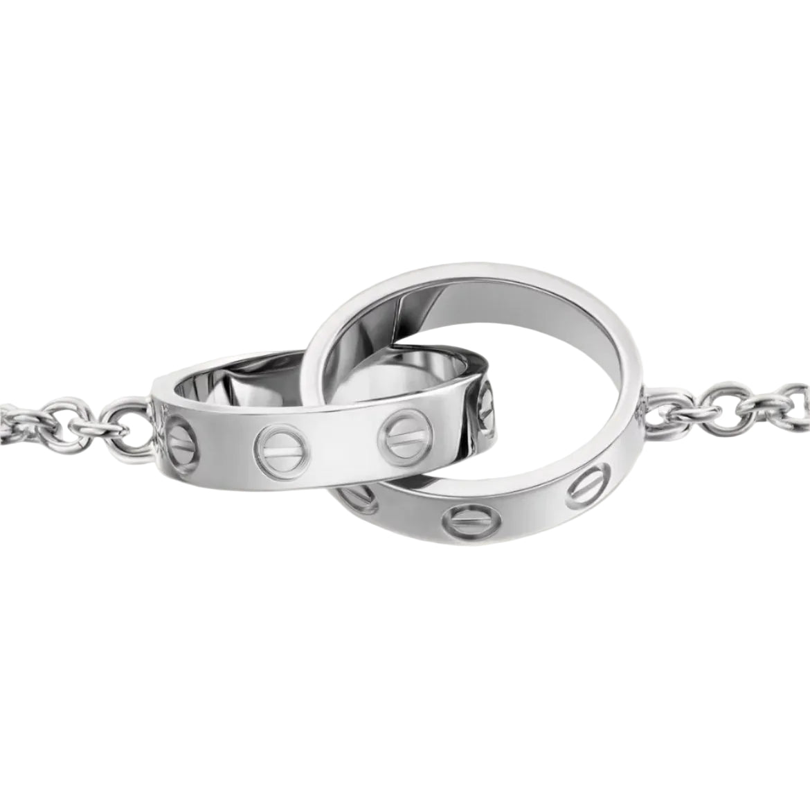 14k White Gold Love Bracelet
