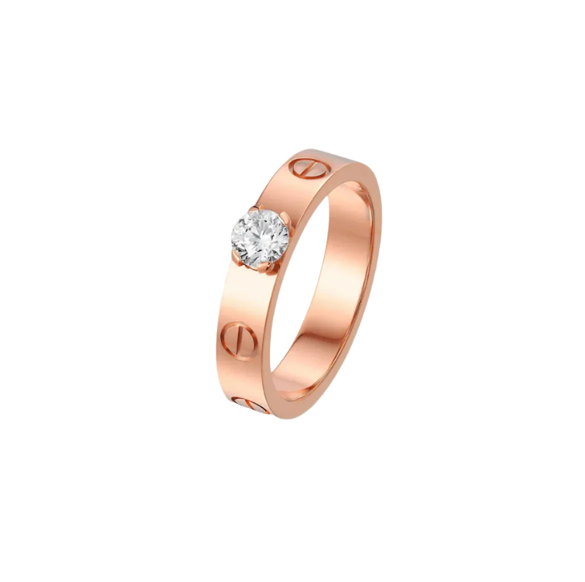 14k Rose Gold Love Ring