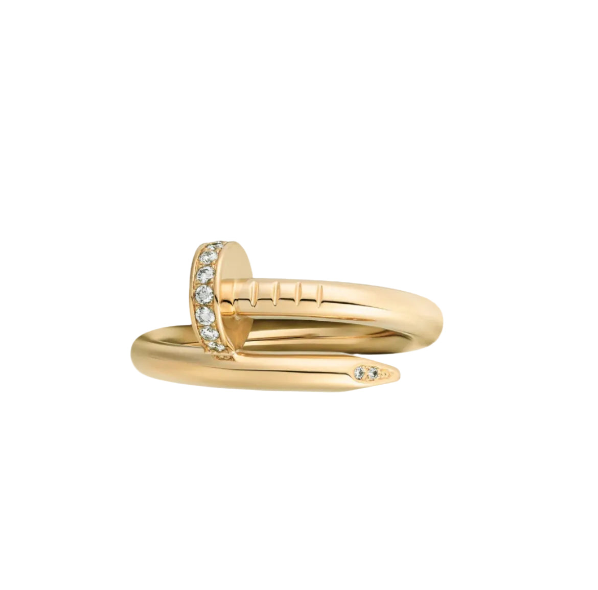 14k Yellow Gold Nail Ring/Medium