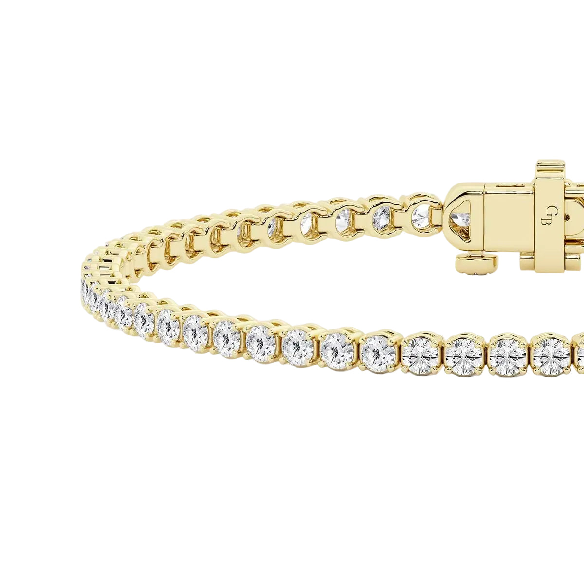 14ct Yellow Gold Tennis Bracelet/Small
