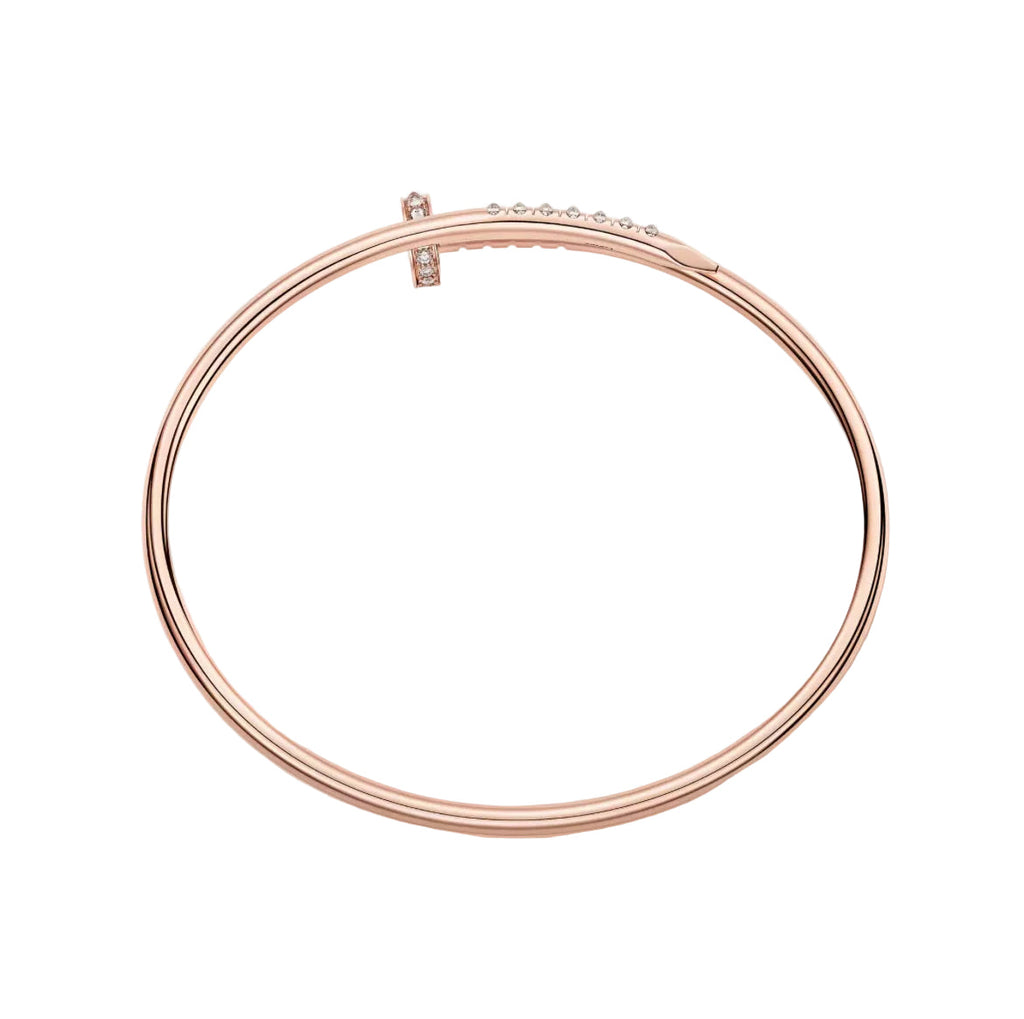 14ct Rose Gold Nail Bracelet/Small