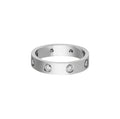 14k White Gold Love Ring/Medium