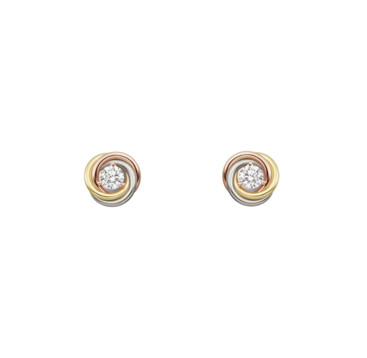 14ct Trinity Single Earrings