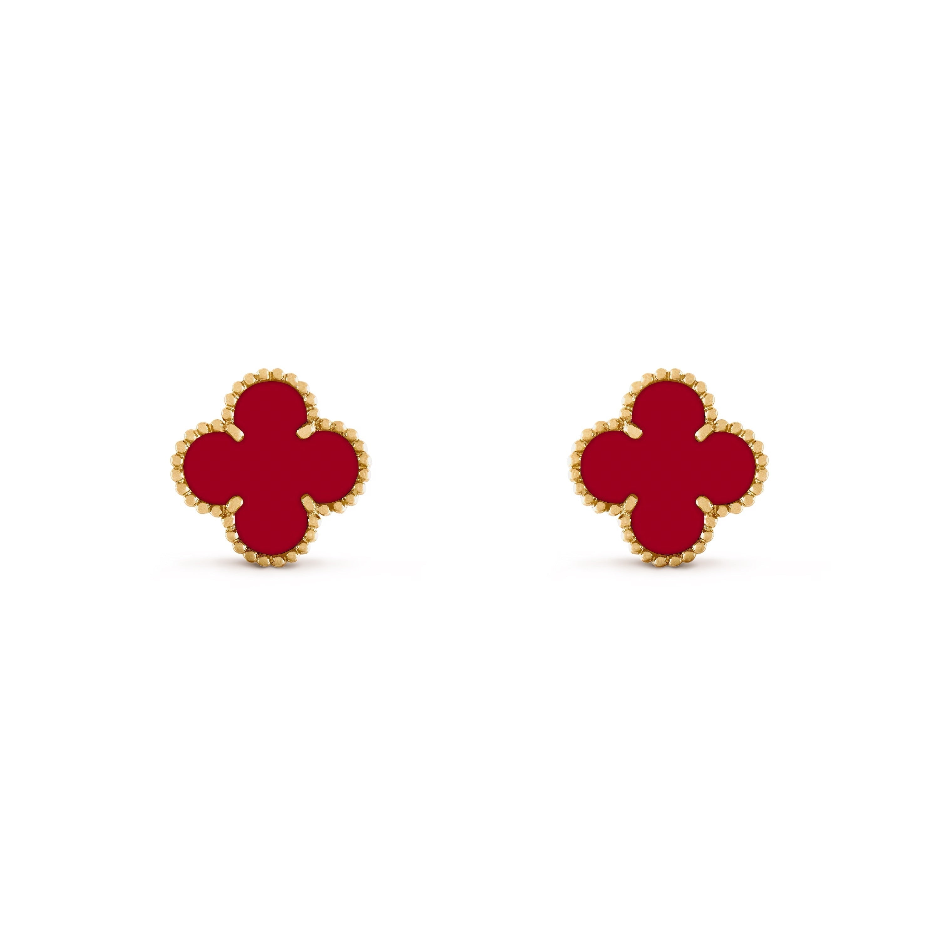 14ct Clover Charm Earrings