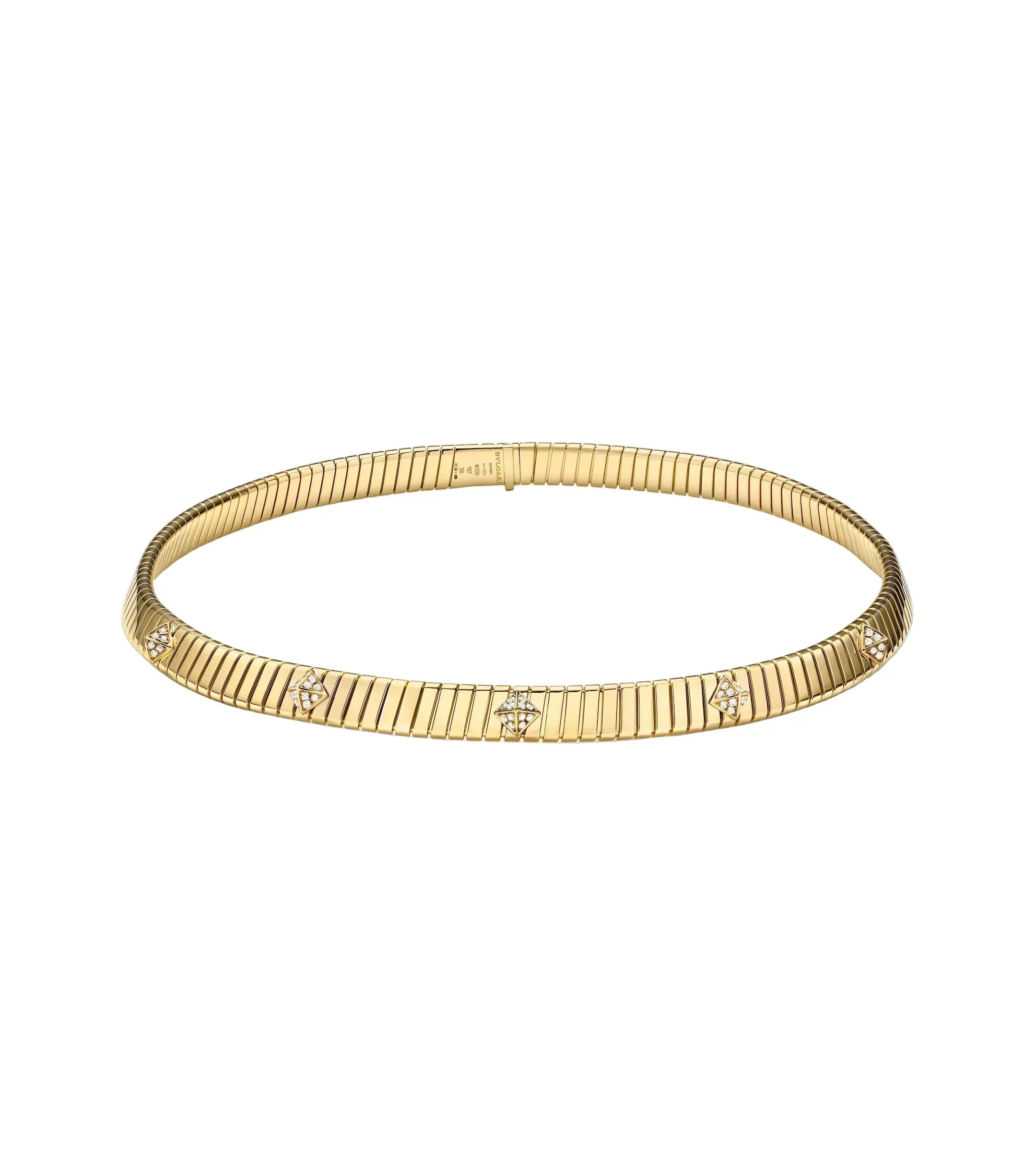 14ct Yellow Gold Tubogas Necklace
