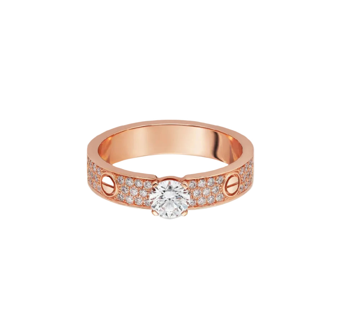 14k Rose Gold Love Ring