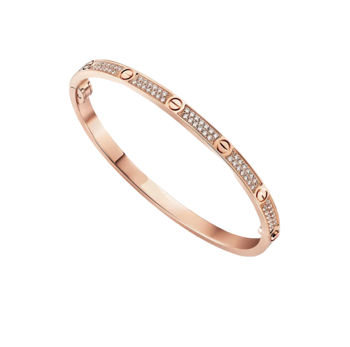 14k Rose Gold Love Bracelet/Small