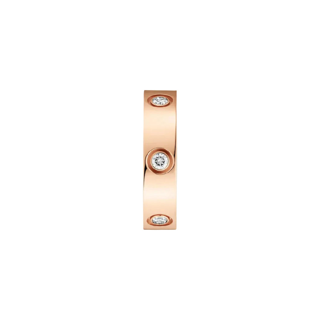 14k Rose Gold Love Ring