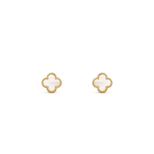 14ct Clover Charm Earrings/Mini
