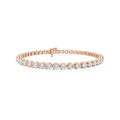 14ct Rose Gold Tennis Bracelet