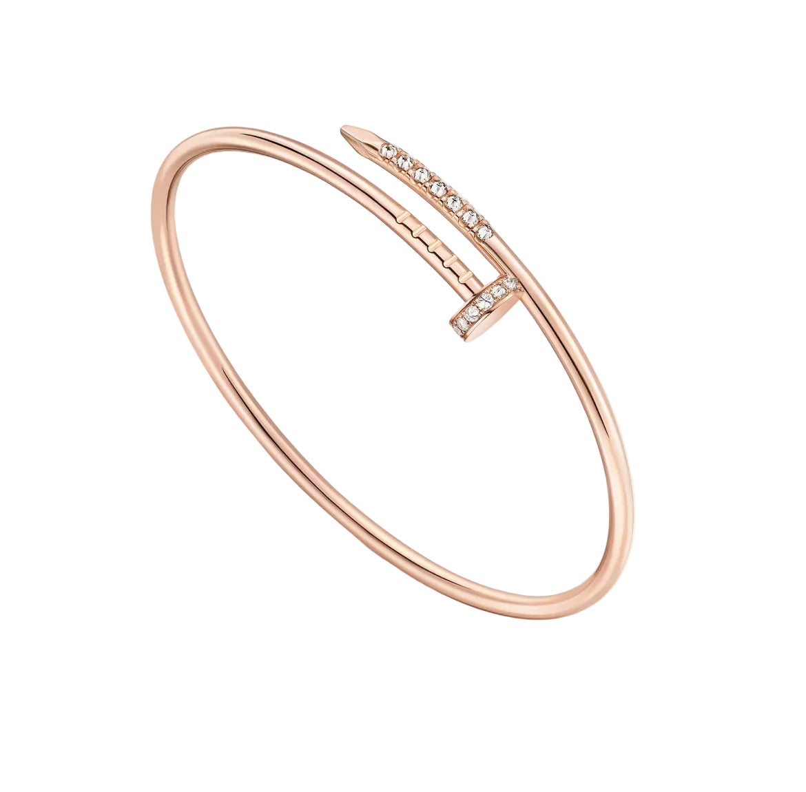 14ct Rose Gold Nail Bracelet/Small