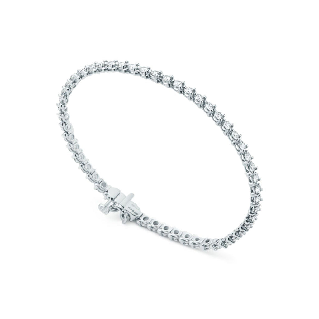 14ct White Gold Tennis Bracelet/Small
