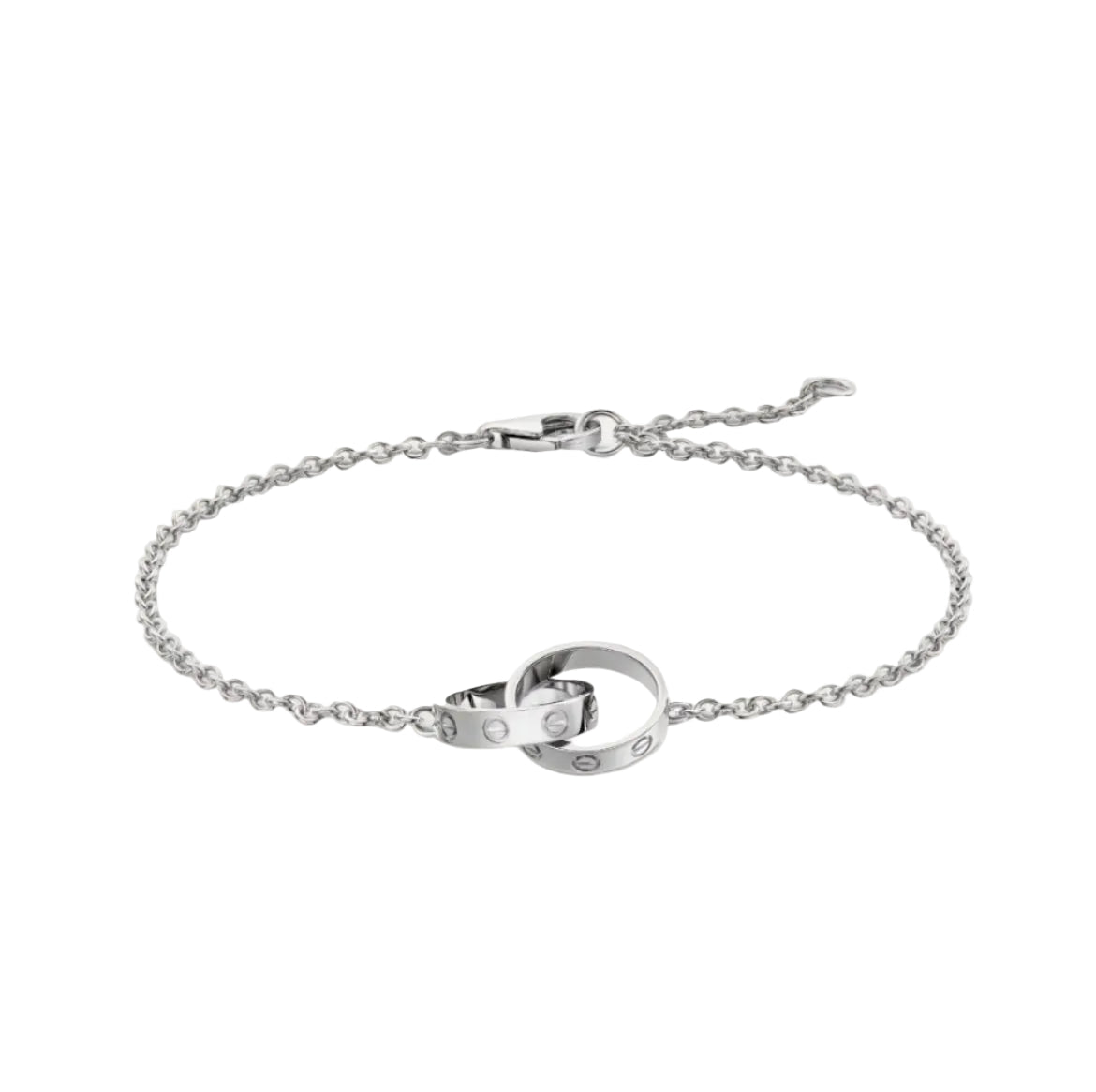 14k White Gold Love Bracelet