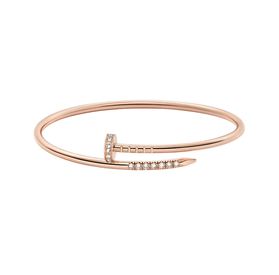 14ct Rose Gold Nail Bracelet/Small