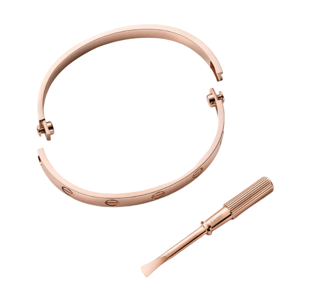 14k Rose Gold Love Bracelet