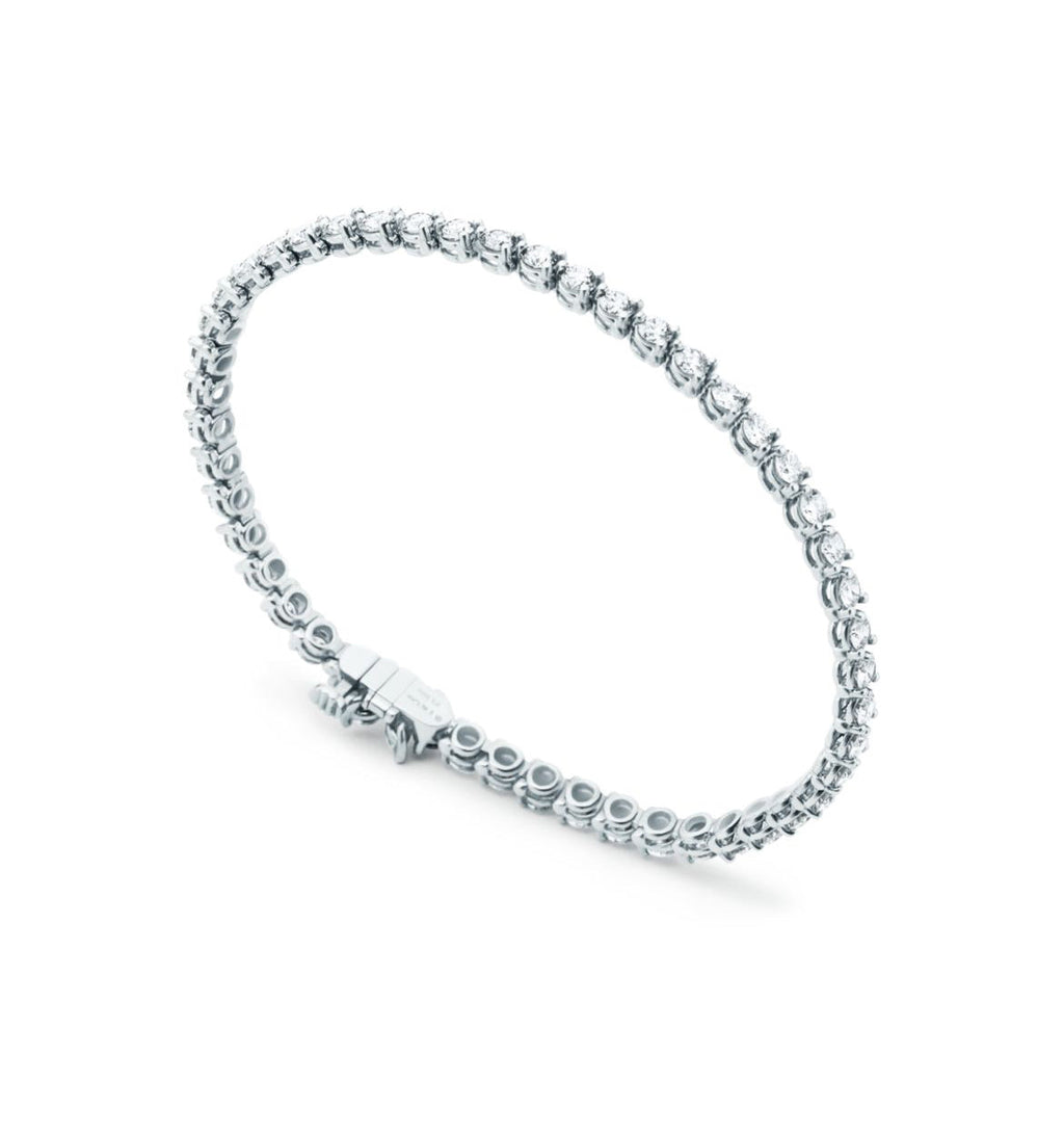 14ct White Gold Tennis Bracelet