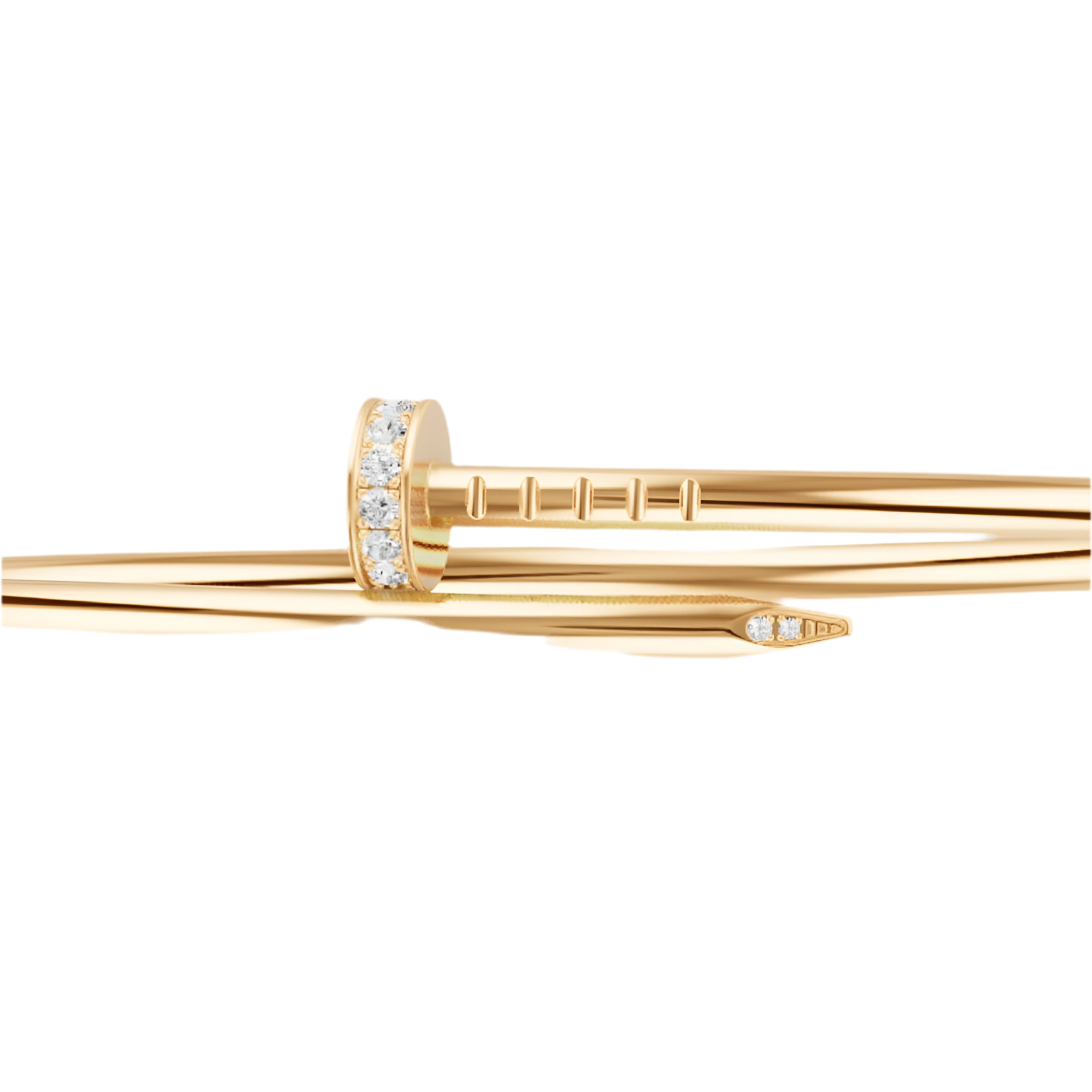 14ct Yellow Gold Nail Bracelet/Small