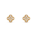 14ct Clover Charm Earrings
