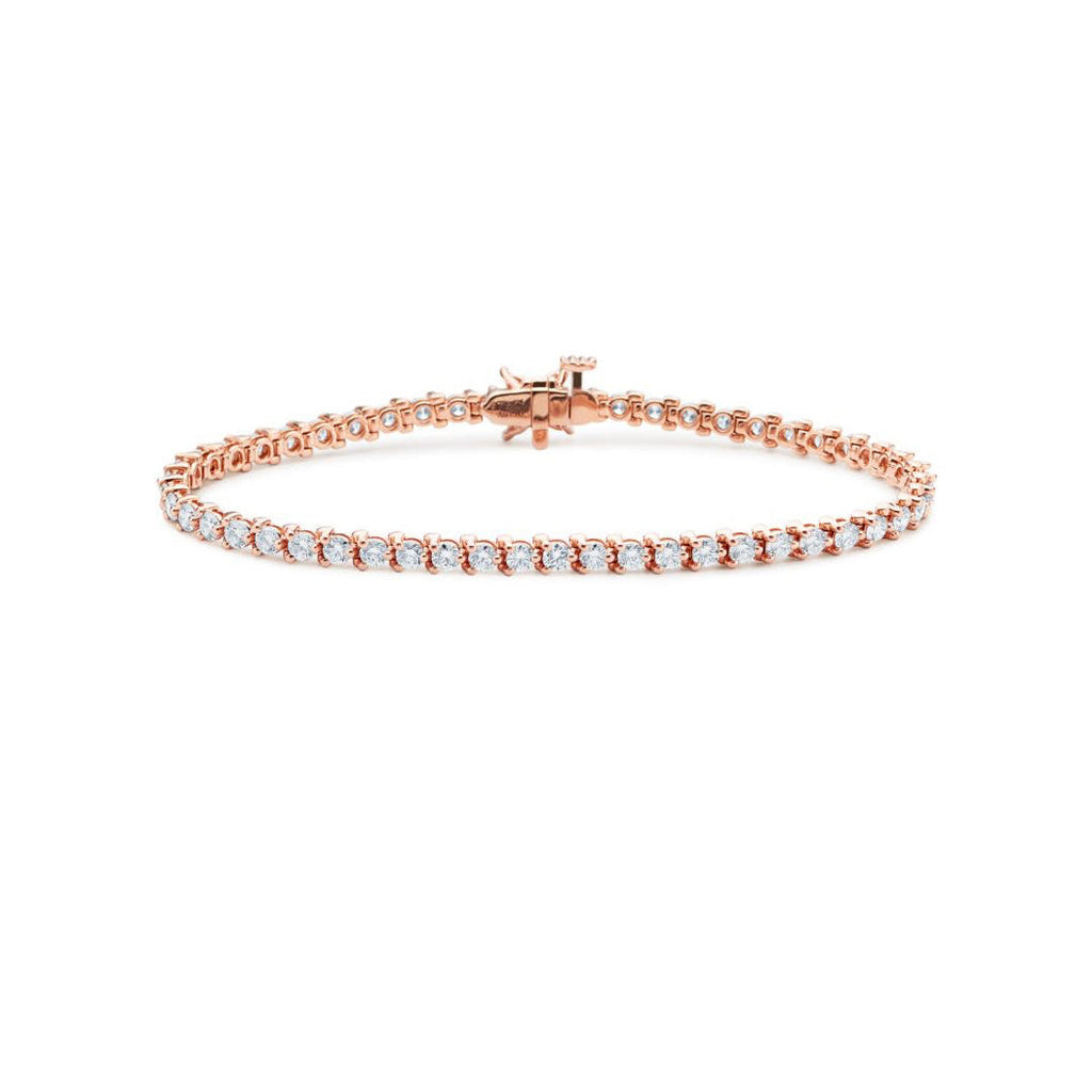 14ct Rose Gold Tennis Bracelet/Small