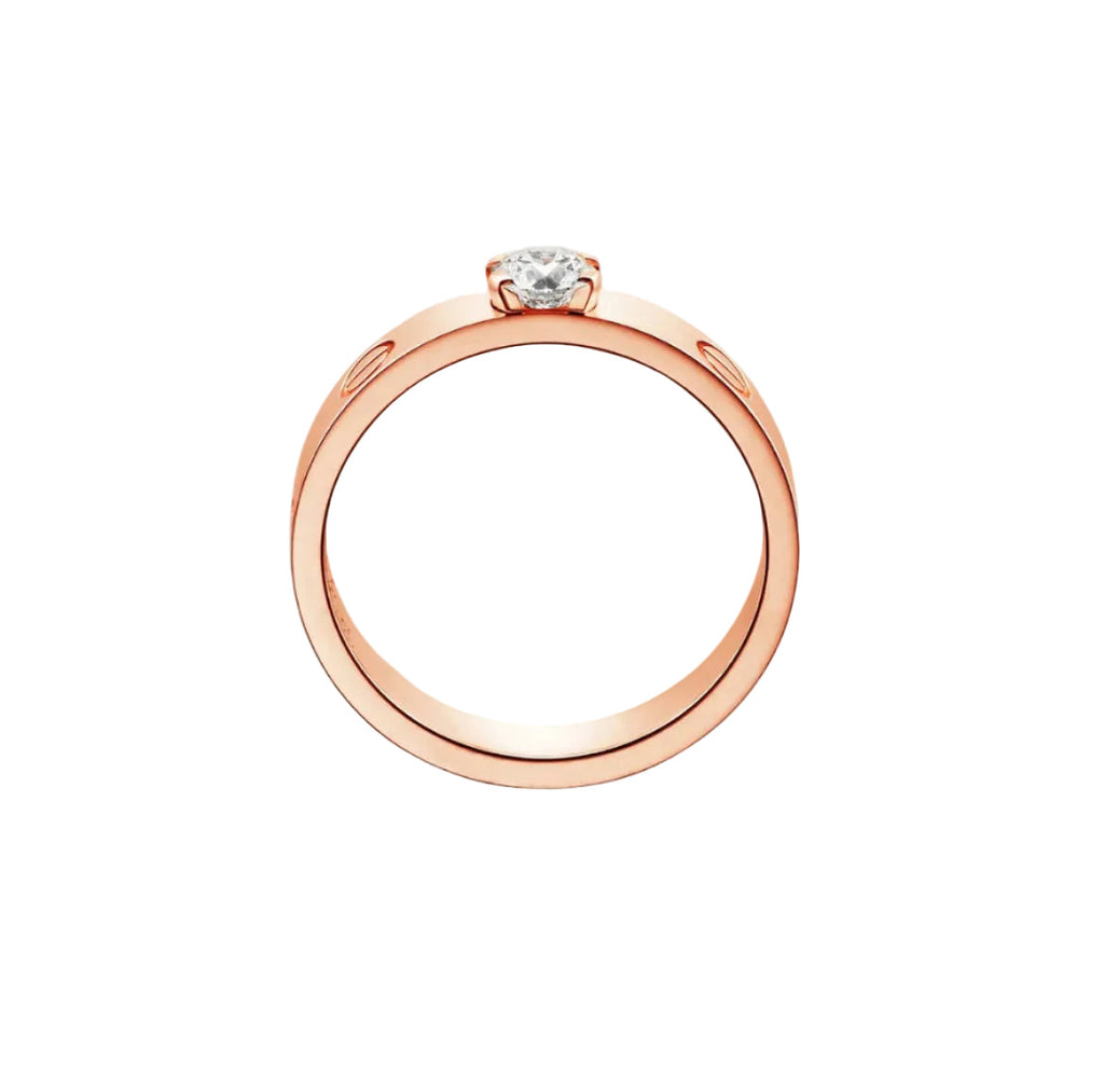 14k Rose Gold Love Ring