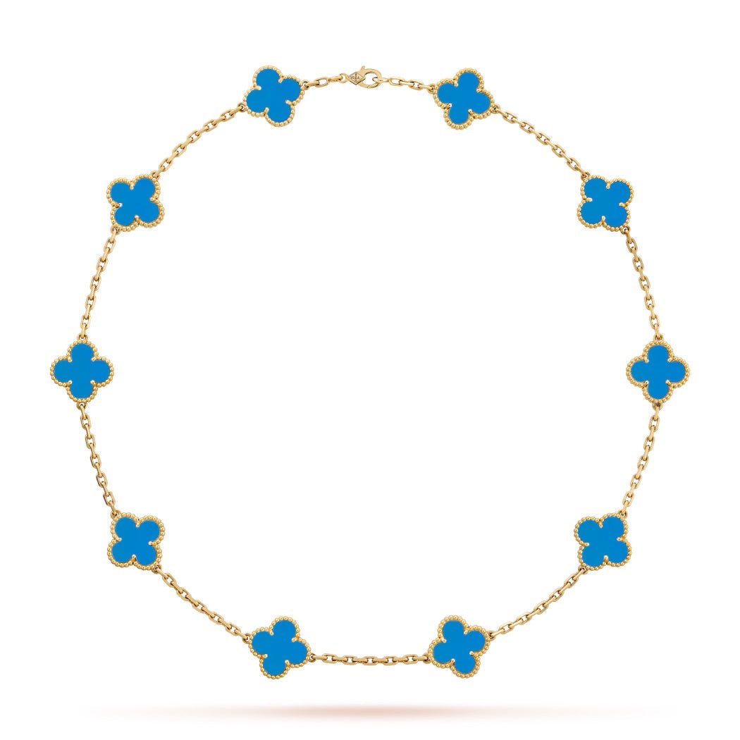 14ct Clover Charm Necklace