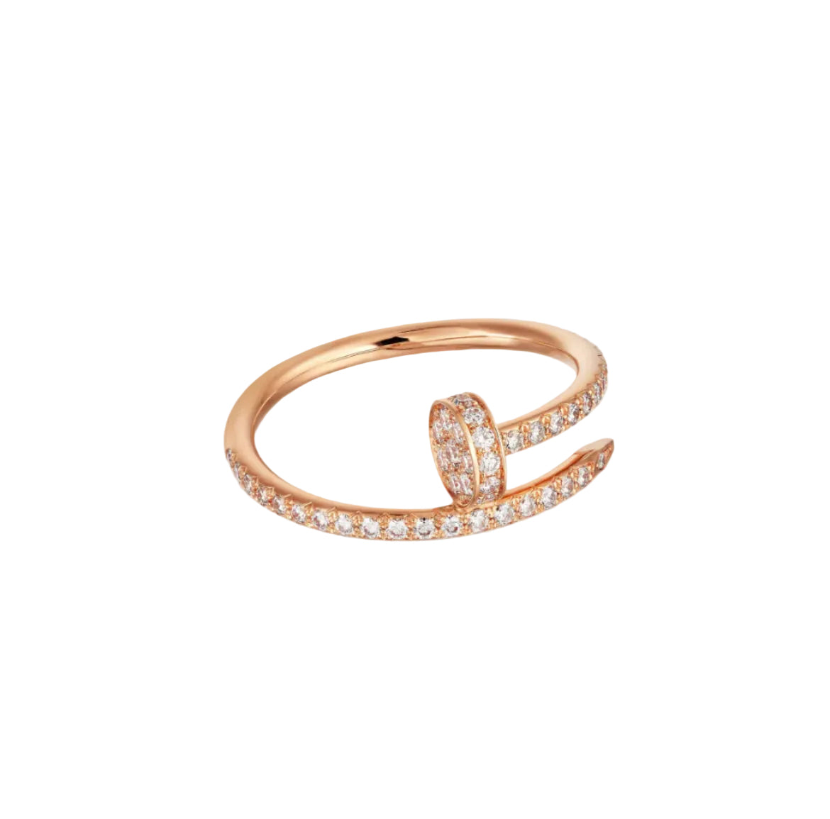 14k Rose Gold Nail Ring
