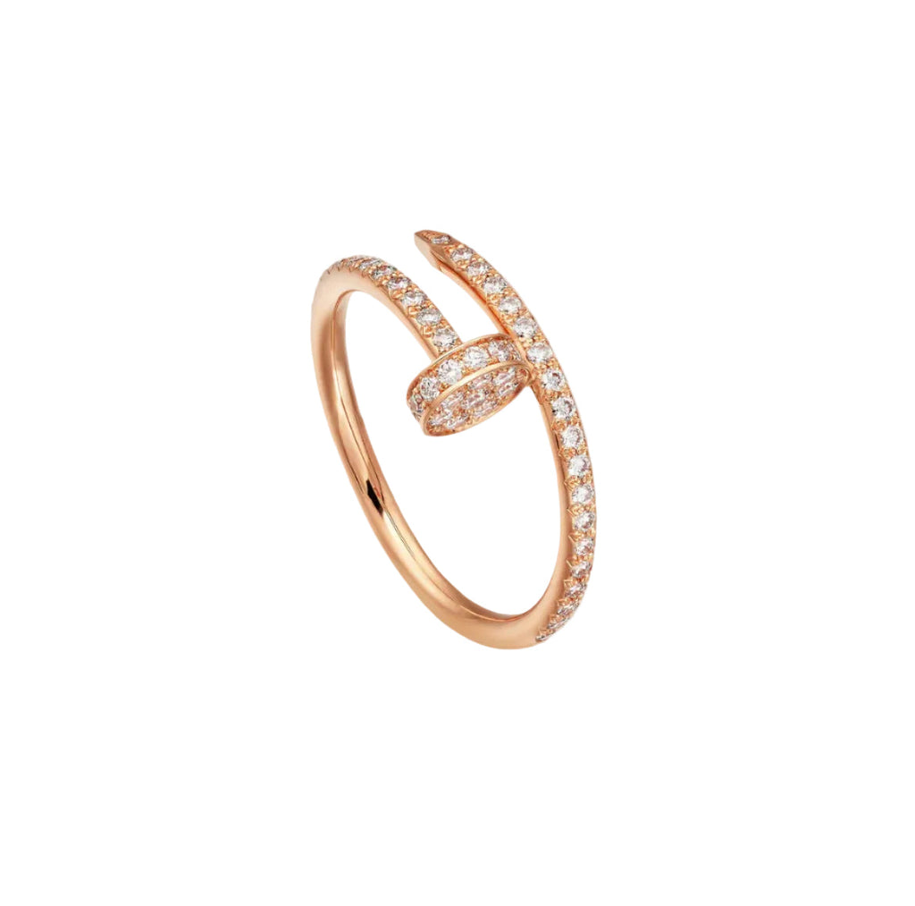 14k Rose Gold Nail Ring