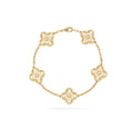 14ct Clover Charm Bracelet