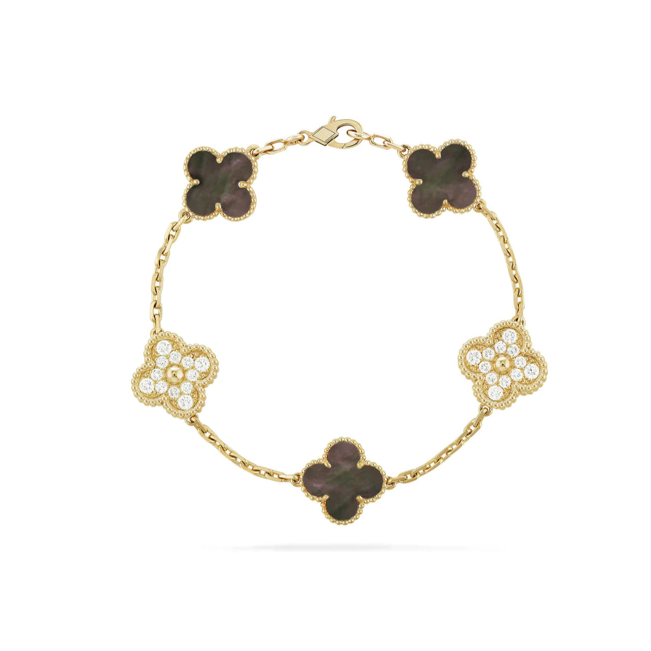 14ct Clover Charm Bracelet