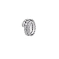 14ct White Gold Serpenti Ring/Double